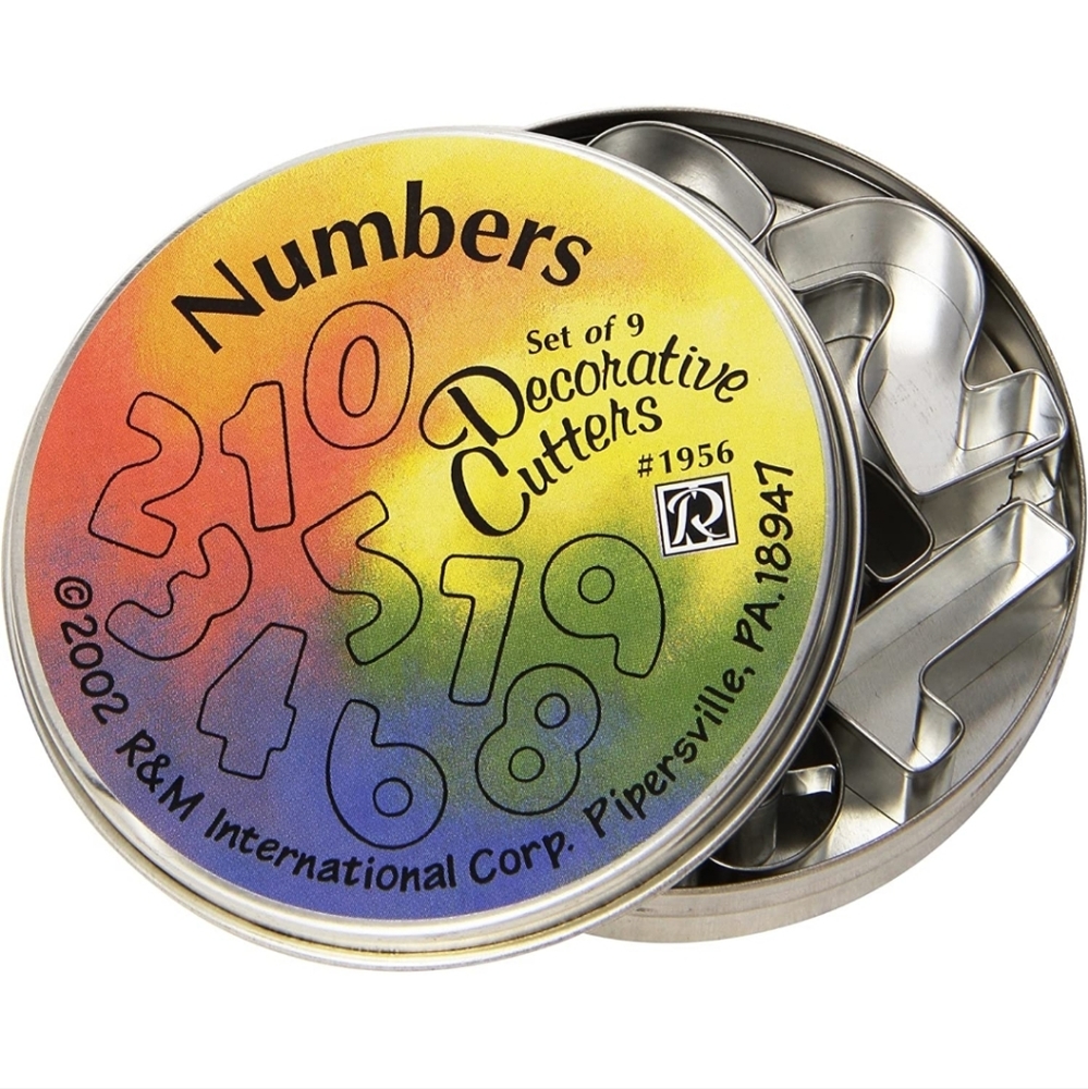 💥50% sale💥R&M International Mini Number Cookie Cutters, 9-Piece Set #1137